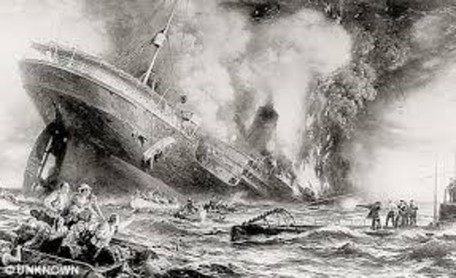 World War I: Sinking of the lusitania