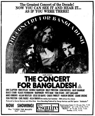 The concert for Bangladesh
