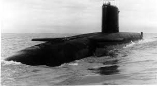 Polaris Nuclear Missile Armed In a Submarine