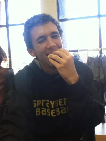 Sophmore Year eating a PB&J