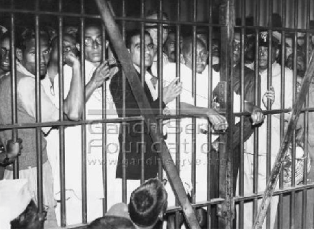 Strikes and demonstrations lead Indians to jail.