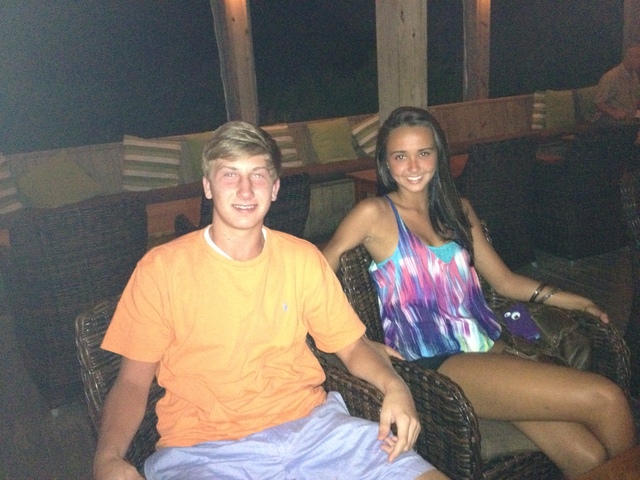 Vcation with family AND Girlfriend (at the time)