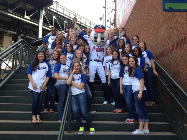 Singing at the Braves game with Elite Chorus!