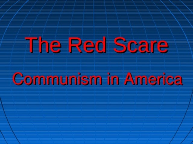Joseph R. McCarthy's red scare