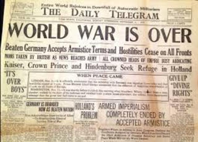 Great Depression:World War I Ends