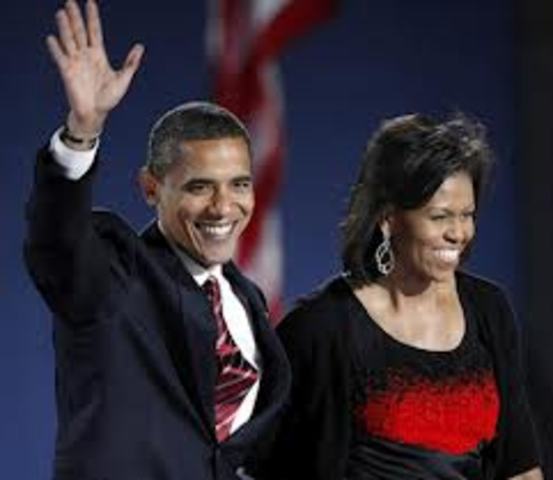 Barack Obama becomes the first black president