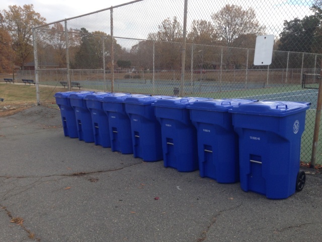 Received and delivred Recycling Bins