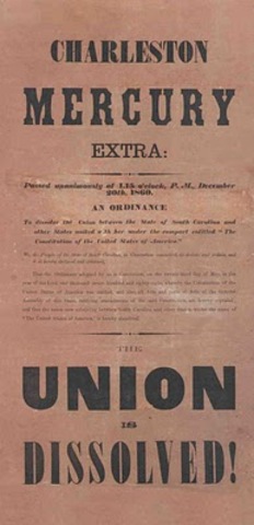 SC Secedes from the Union