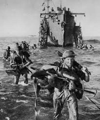 US and British troops land on Sicily