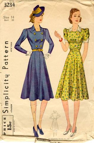 1930s dress hemline gets lower
