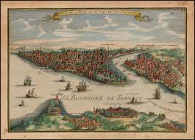 The Fall Of Constantinople to the Ottomen Turks