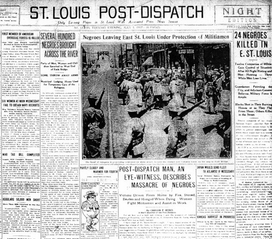 East St. Louis Race Riots Begin