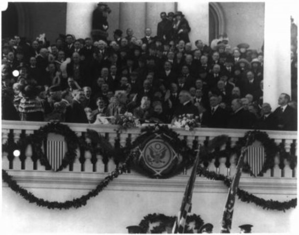 President Warren G. Harding is Inaugurated
