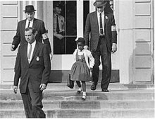 Ruby Bridges 1st day of school