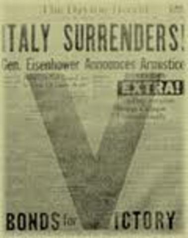 Italy Surrenders to the Allies