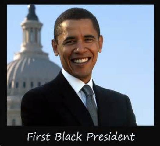 Barack Obama becomes first black president
