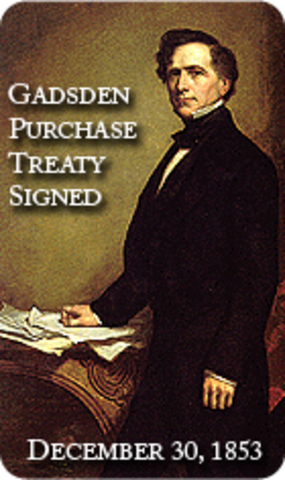 president franklin pierce makes the gadsden purchase