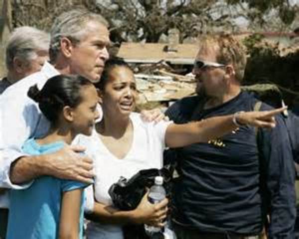 The President begins to help