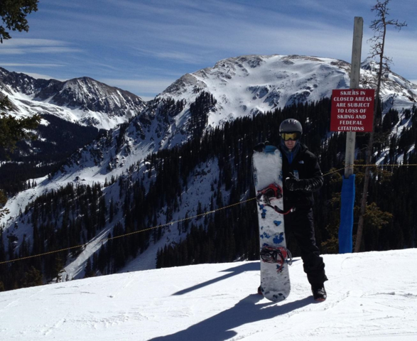 Snowboarding Taos