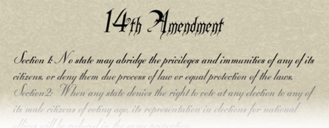 Reconstruction: Radification of the 14th admendment