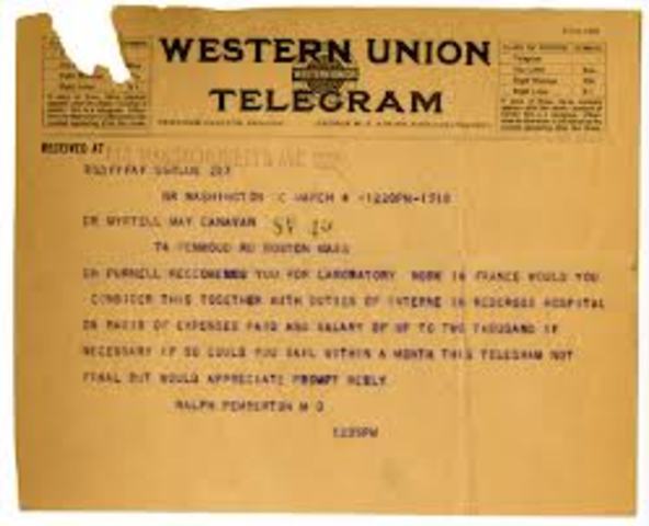 World War 1; Telegram