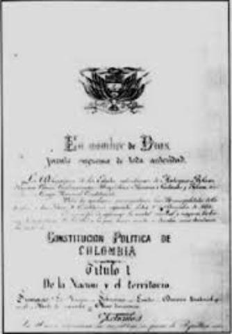 PROMULGACIÓN DE LA CONSTITUCIÓN DE 1886