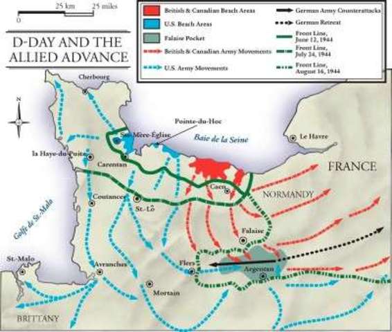 D-Day invasion takes place.