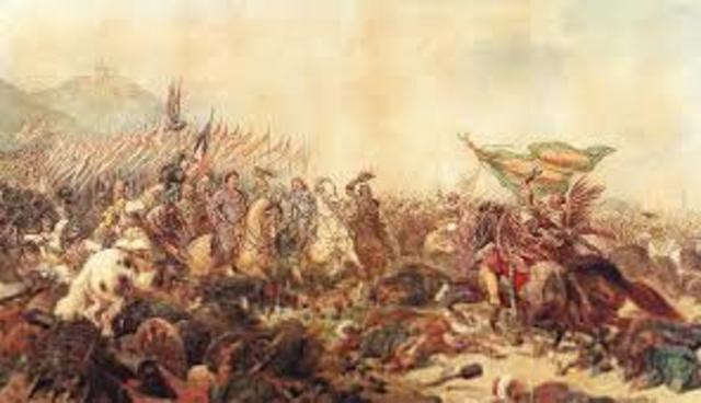 Asturians defeat the Muslims at the Battle of Lutos