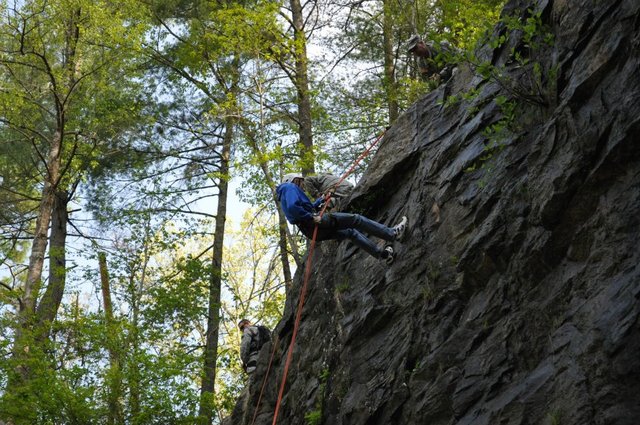 Rockclimbing near Stone Mountain