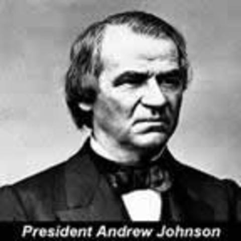 Johnson Declares the Union Restored