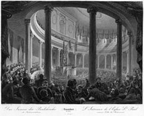 Pierwsze obrany parlamentu niemieckiego we Frankfurcie nad Menem