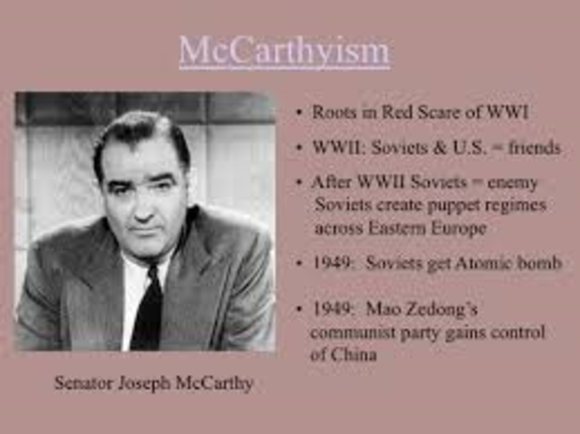 Joseph McCarthy - McCarthyism