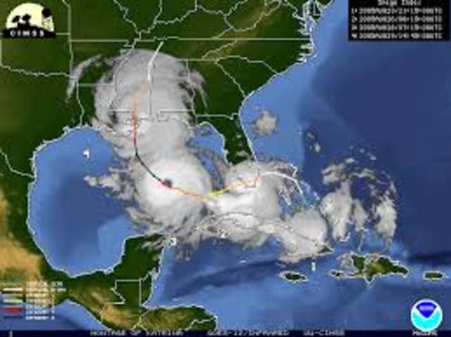 date hurricane struck louisiana