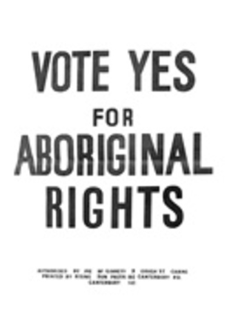 Aboriginals had the same rights as white people