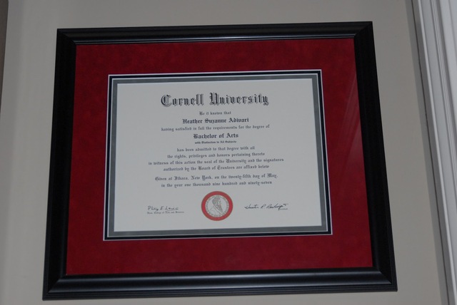 Recevoir un diplôme