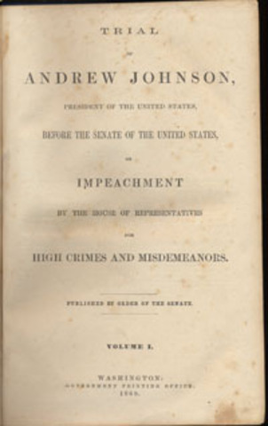 Impeachment of President Johnson