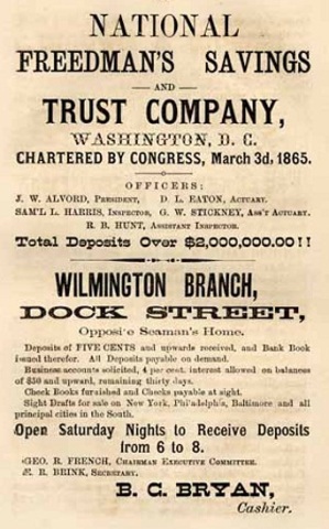Collapse of Freedman's Savings and Trust Company