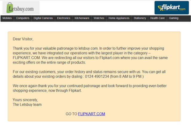 Acquires online electronics store Letsbuy amidst lots of controversies