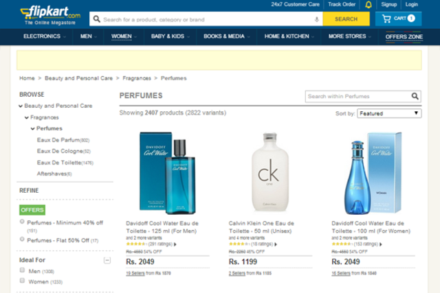 Adds fragrances as a category