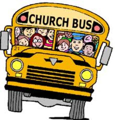 Drove the church bus