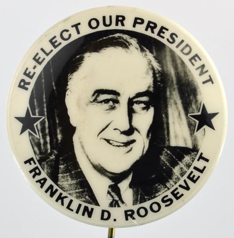 Franklin D.Roosevelt is re-elected