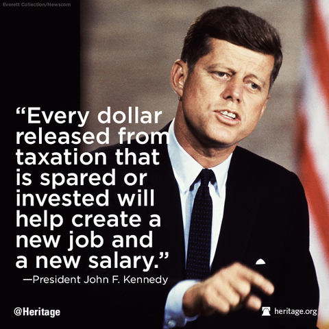 JFK Proposes Big Tax Cuts