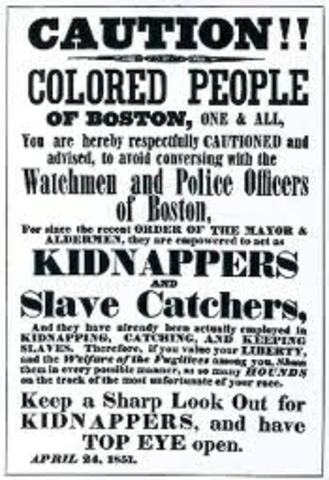 Fugitive Slave Act prompts Stowe to express her position on Act