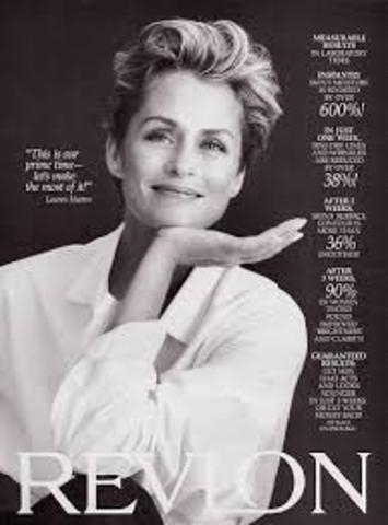 Lauren Hutton with Revlon