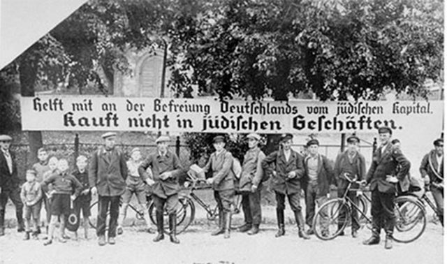 Law for the Reestablishment of the Professional Civil Service removes Jewish from government service and Law on the Admission to the Legal Profession forbids the admission of Jews to the bar