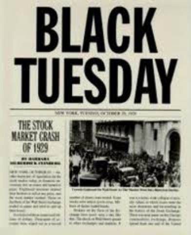 Great Depression ; Black tuesday