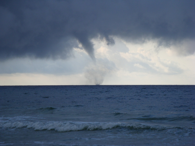 Waterspout at the beach