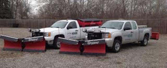 Get 2 lawn mowing trucks