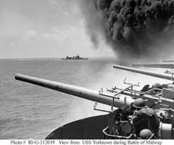 The Battle of Midway begins