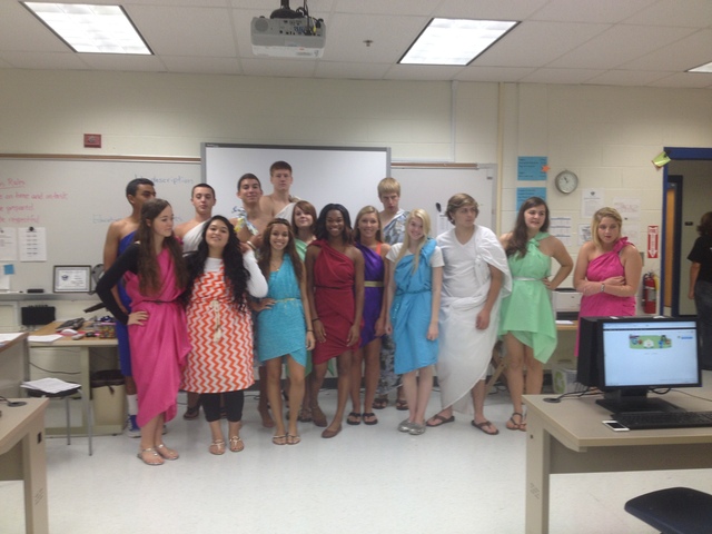 Senior Toga day with 3rd period!!!